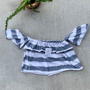 ❤️ Bundle 4 for $25 Stripped Cropped Top